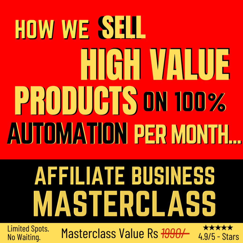 Affiliate Marketing Masterclass