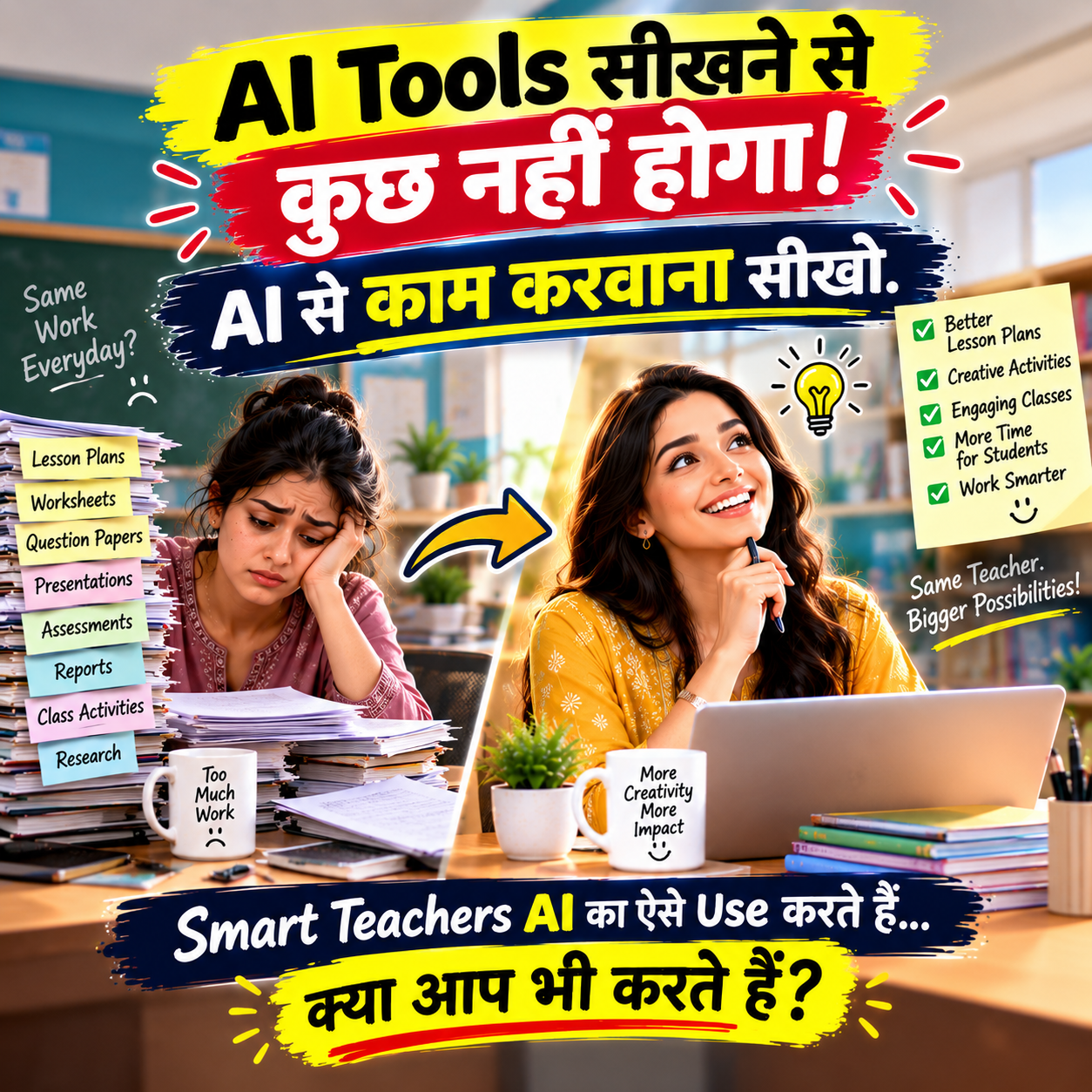 AI Teacher Blueprint – AI Course for Teachers हिंदी में
